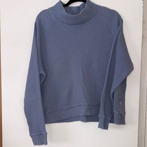 North Face Women's Blue Waffle Knit Sweater
